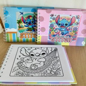 Libro Para Colorear STITCH (SE ENVIA DISEÑO AL AZAR)
