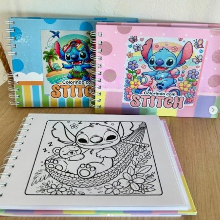Libro Para Colorear STITCH (SE ENVIA DISEÑO AL AZAR)
