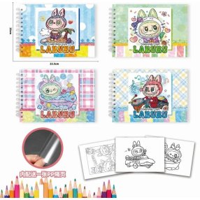 Libro Para Colorear Labubu (se envia diseño al azar)