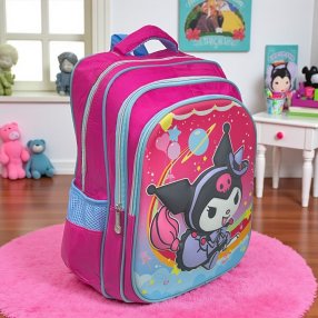 Mochila Kuromi Brujita para Niña | Edición Especial Sanrio rosa🎃✨
