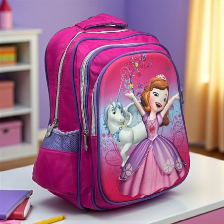 Mochila Princesa Sofía para Niña | Estilo Real para la Escuela