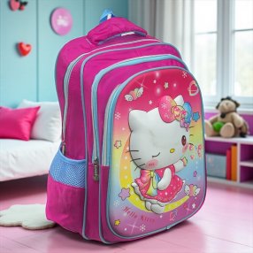 Mochila Hello Kitty en la Luna | Diseño Kawaii y Mágico para Niñas 🌙