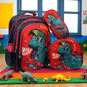 Combo de 3 Piezas Primaria  Dino Dame Un Garrrr