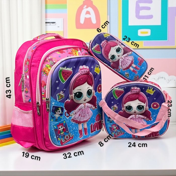 Combo de 3 Piezas Primaria  Princess Mariposa