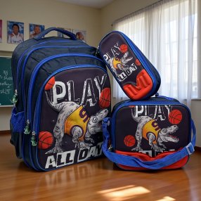 Combo de 3 Piezas Primaria Dino Basquet