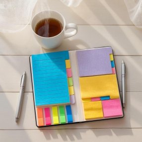 JUEGO DE NOTAS DE COLORES LARGO TACTOPIEL