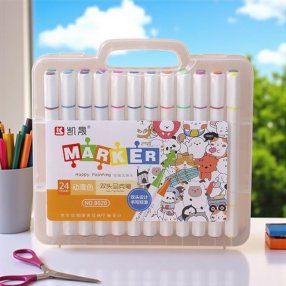 PLUMONES 24 PZAs Doble punta