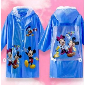 Impermeable de Niño Diseño Mickey con extencion  para Mochila (elige tu talla)