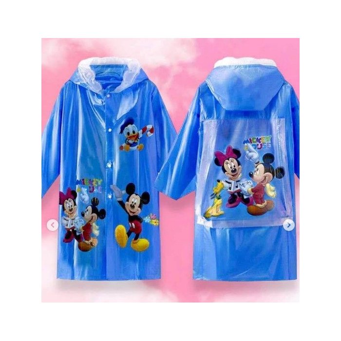 Impermeable de Niño Diseño Mickey con extencion  para Mochila (elige tu talla)