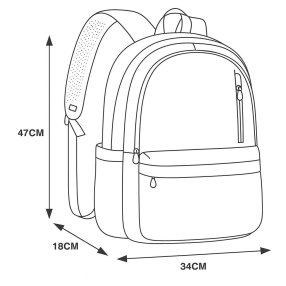 Mochila multiusos con 4 cierres | Práctica y moderna 🎒