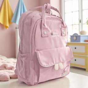 Mochila Tipo Pañalera Happy Fox Rosa