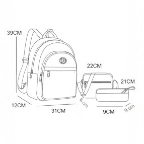 Mochila Combo Casual Dama 3 en 1 | Elegancia y Funcionalidad