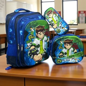 Combo de mochila Primaria 3 piezas 3D Ben 10