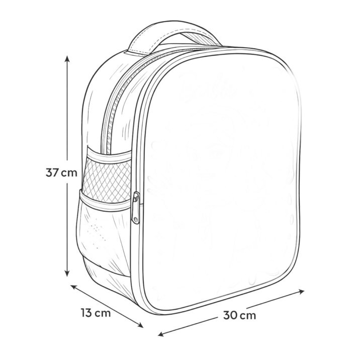 Mochila kínder doble cierre Princesa Sofia