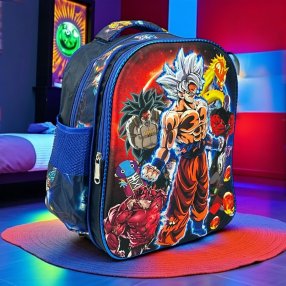 Mochila kínder doble cierre Dragon ball