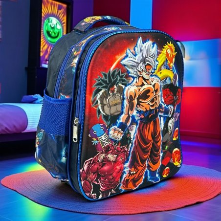 Mochila kínder doble cierre Dragon ball