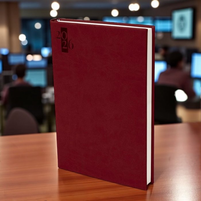 Agenda diaria clásica 2026 Vino