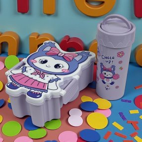 Dúo tupper y vaso Lila Kurumi