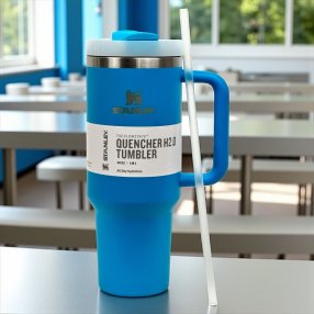 Termo premium stanley color liso Azul eléctrico