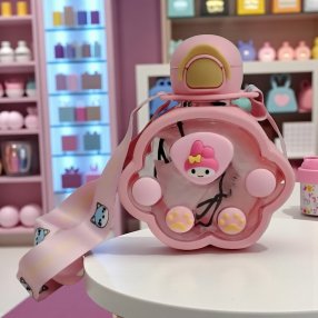 Botella huellitas Rosa