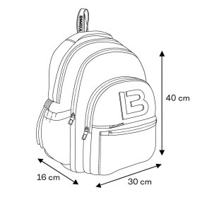 Mochila grande Urban Chic Azul