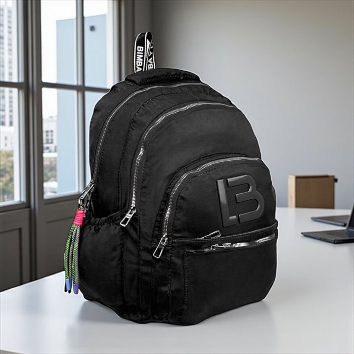 Mochila grande BIMBA Y LOLA Negro Variable en cierres