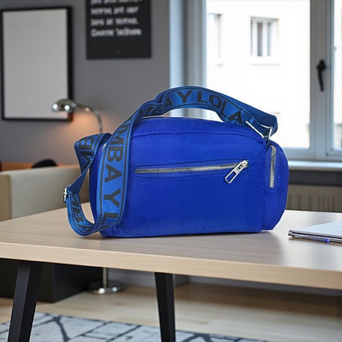 Crossbody Urban Chic Azul metal
