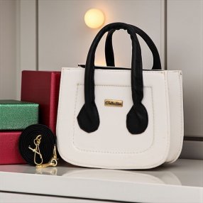 Crossbody Coty con cierre y asa desmontable – Blanco, Rosa o Negro