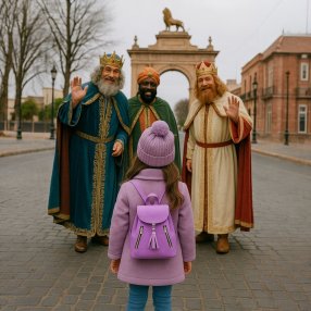 Mini Mochilita Alice con broche y bolsas frontales – Lila, Negro o Ro