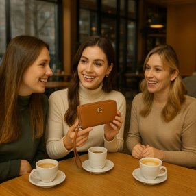 Cartera doble cierre KR Café