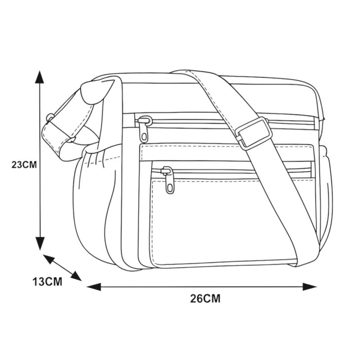 Bolsa crossbody grande Rosa