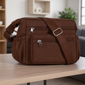 Bolsa crossbody grande Café