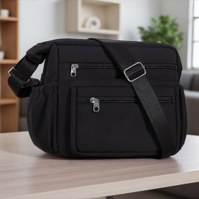 Bolsa crossbody grande Negro