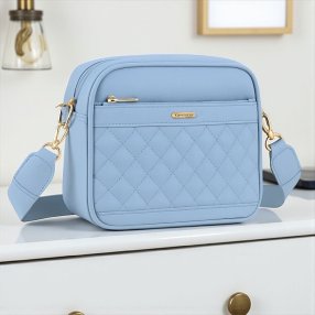 Crossbody capitonada Azul
