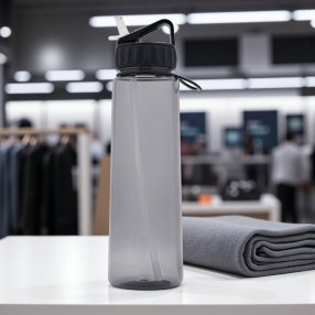 Cilindro Deportivo Rosa 900 ml – Boquilla Plegable y Asa con Aro de Si