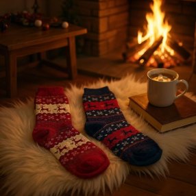 Set 5 Pares Calcetines Navideños Adulto - Estampados Surtidos