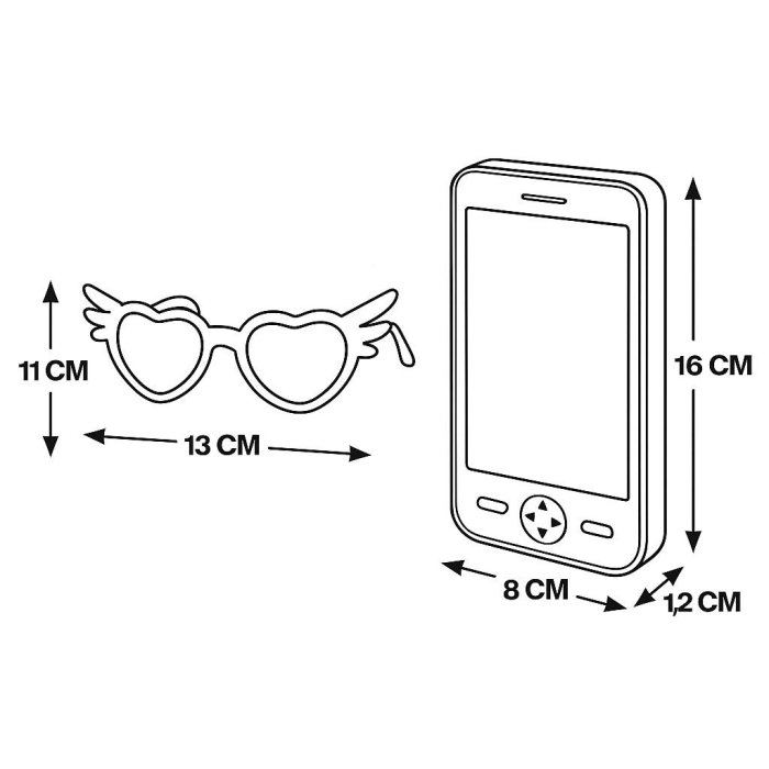 Juguete de luz y música ( Gafas y Celular Stich)
