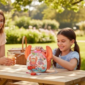 Set Stitch Accesorios Viaje Naranja