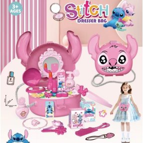 Set stitch Accesorios Tocador Rosa