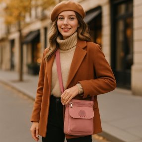 Mariconera 2 en 1, con 3 compartimentos  Cream