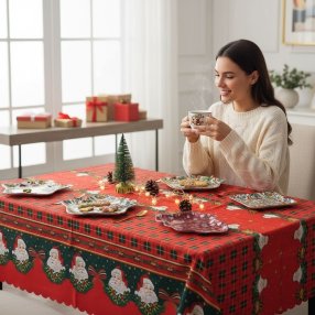 MANTEL NAVIDEÑO RECTANGULAR  (Varía Diseño)