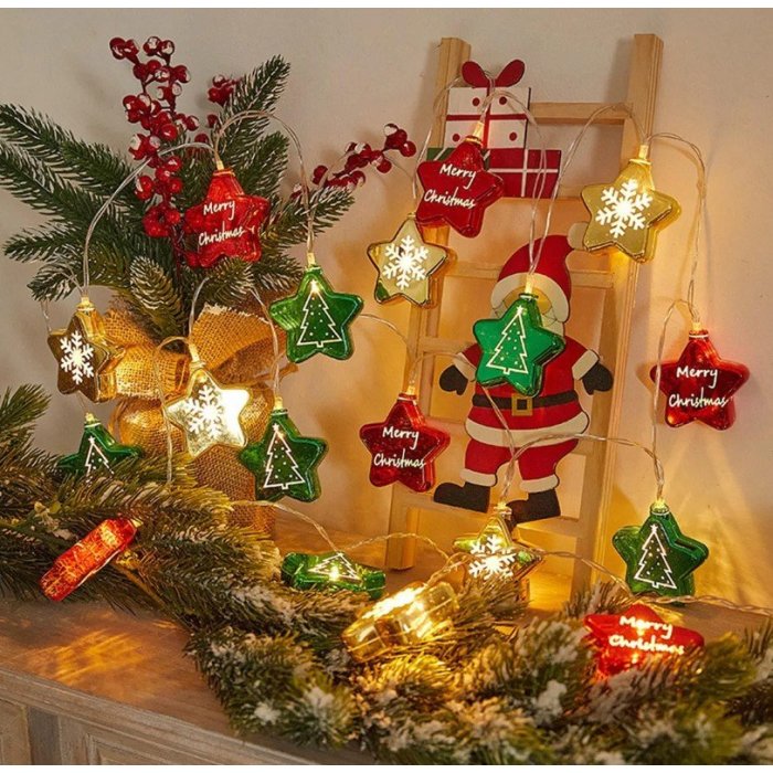 SERIE DE ESTRELLA  LED USB 2 METROS