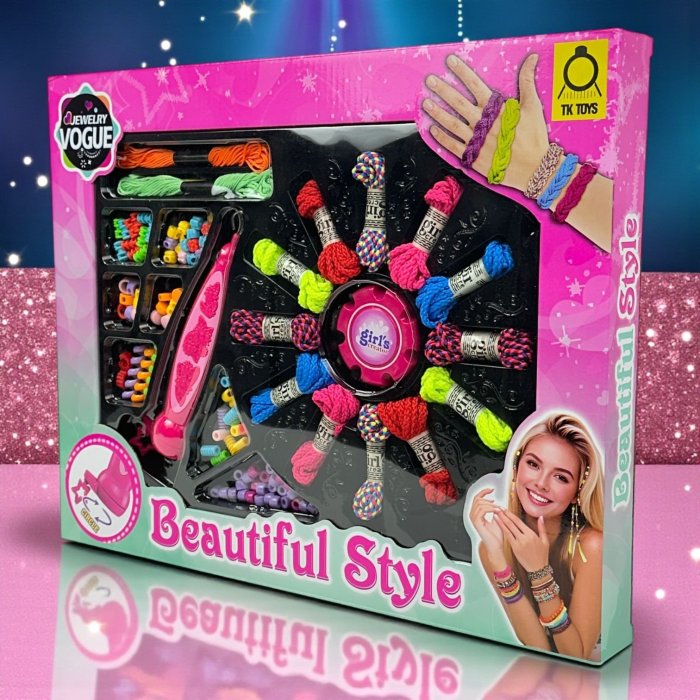 Set para hacer pulseras Beautiful Style 💎 Jewelry Vogue. Caja 43×33×4