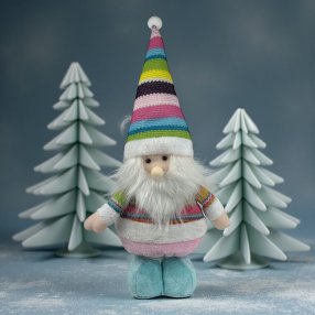 Muñecos navideños decorativos 🦌🎅☃️ en tela acolchada con detalles t