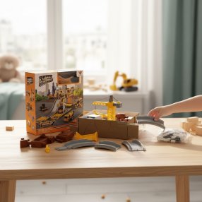 Set Flash Racers – Engineering Vehicles Parking Lot