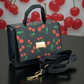 Bolsa Fashion Mini Cherry Negro