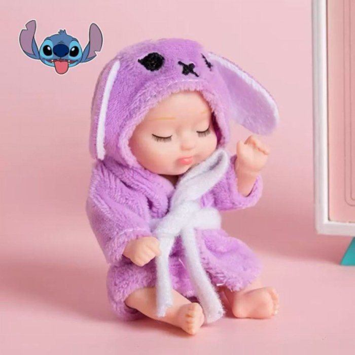 Muñeco Baby Shower con accesorios en caja decorativa – Colores surtido