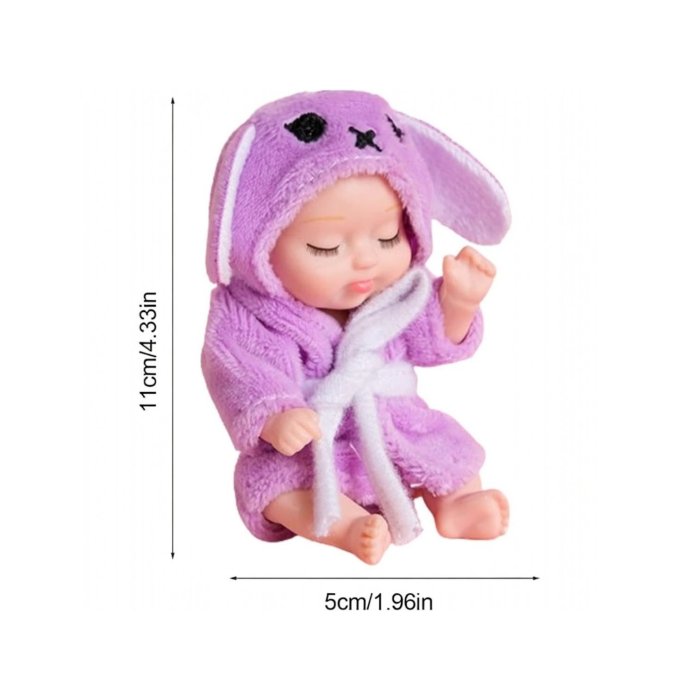 Muñeco Baby Shower con accesorios en caja decorativa – Colores surtido