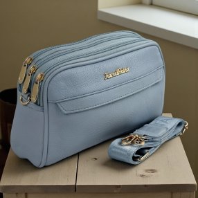 Bolsa Crossbody Kamalina triple cierre con correa ancha ajustable – Mo