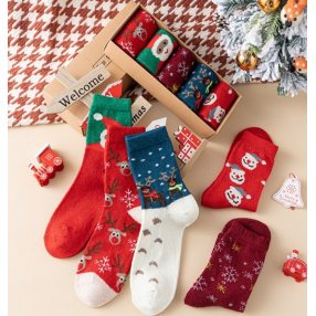 Set 5 Pares Calcetines Navideños Adulto - Estampados Surtidos